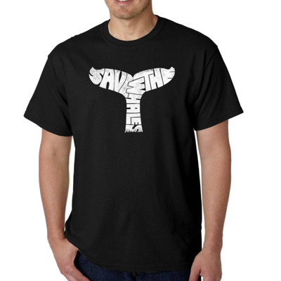 Men's Word Art T-shirt - SAVE THE WHALES