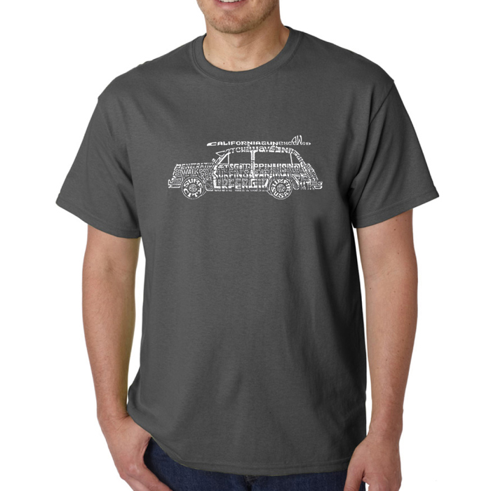Men's Word Art T-shirt - Woody - Classic Surf Songs