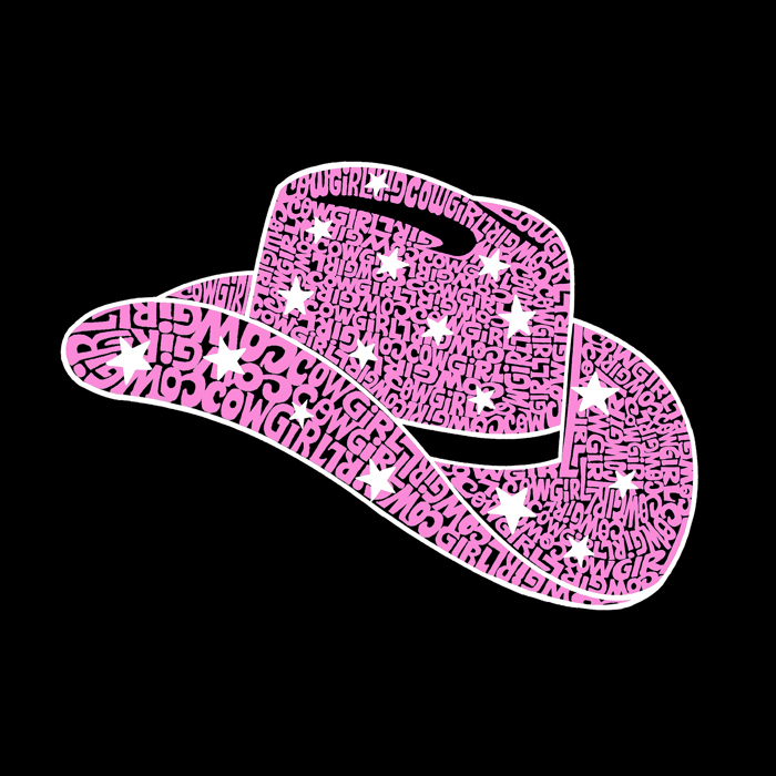 Cowgirl Hat - Mens Word Art T-Shirt