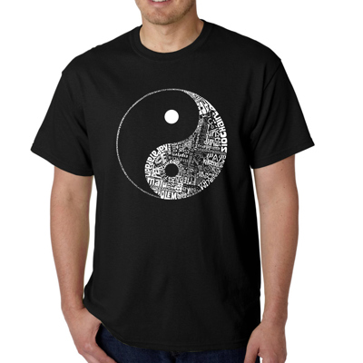 Mens Word Art T-shirt - YIN YANG