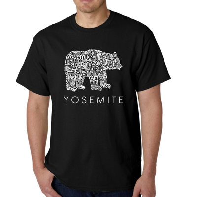 Mens Word Art T-shirt - Yosemite Bear