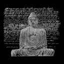  Mens Word Art T-shirt - Zen Buddha