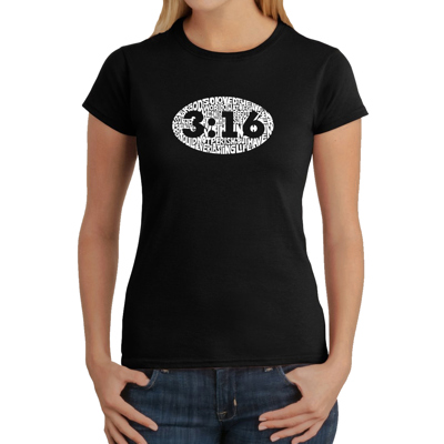 Women's Word Art T-Shirt - John 3:16
