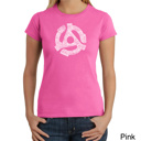 Pink XXL Women's Word Art T-Shirt - Record Adapter