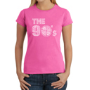 Pink XXL Women's Word Art T-Shirt - 90S