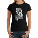 Black XL Women's Word Art T-Shirt - Sweet Home Alabama