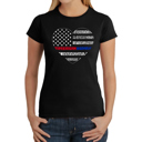 Black XL Women's Word Art T-Shirt - American Woman