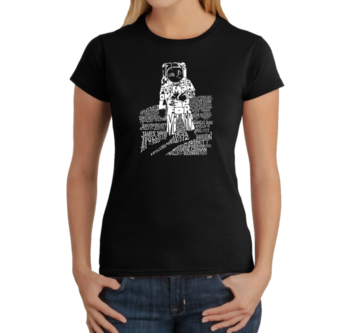 Women's Word Art T-Shirt - ASTRONAUT
