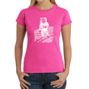 Pink XL Women's Word Art T-Shirt - ASTRONAUT