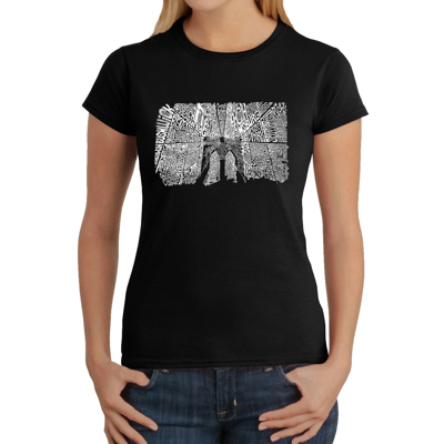 Women's Word Art T-Shirt - Brooklyn Bridge