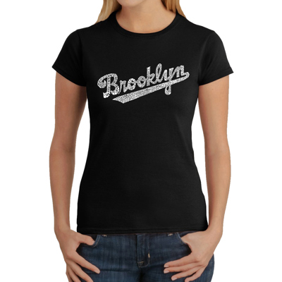 Women's Word Art T-Shirt - Brooklyn Neighborhoods
