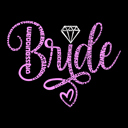  Women's Word Art T-Shirt - Bride