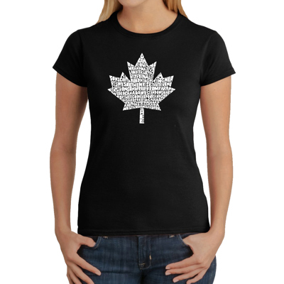 Women's Word Art T-Shirt - CANADIAN NATIONAL ANTHEM