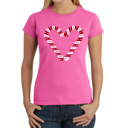  Candy Canes - Women's Word Art T-Shirt
