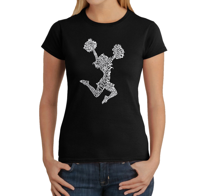 Women's Word Art T-Shirt - Cheer