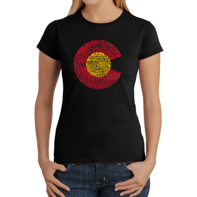 Women's Word Art T-Shirt - Colorado
