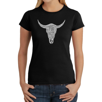 Women's Word Art T-Shirt - COUNTRY MUSIC'S ALL TIME HITS