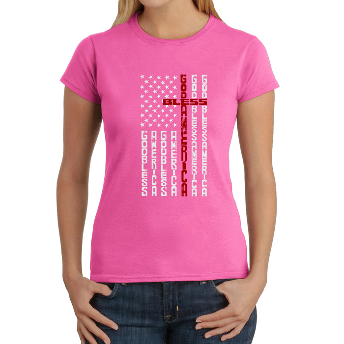 Cross Flag - Women's Word Art T-Shirt