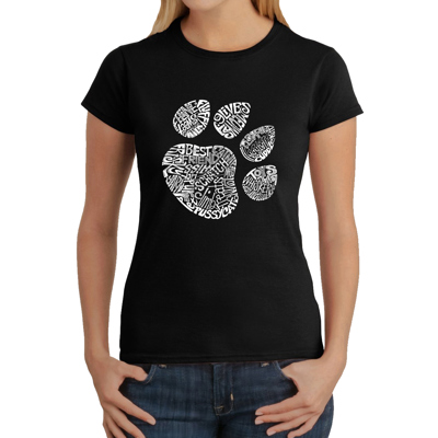 Women's Word Art T-Shirt - Cat Paw