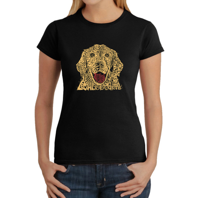 Women's Word Art T-Shirt - Dog