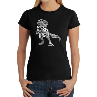 Women's Word Art T-Shirt - Dino Pics