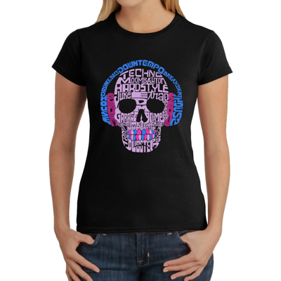 Women's Word Art T-Shirt - Styles of EDM Music