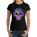 Black XXL Women's Word Art T-Shirt - Styles of EDM Music