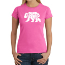 Pink Large Explore - Women's Word Art T-Shirt