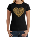 Black Large Fall Vibes  - Women's Word Art T-Shirt