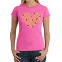 Pink Small Fall Vibes  - Women's Word Art T-Shirt