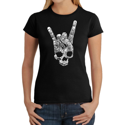 Women's Word Art T-Shirt - Heavy Metal Genres