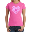 Pink XL Forever In Our Hearts - Women's Word Art T-Shirt