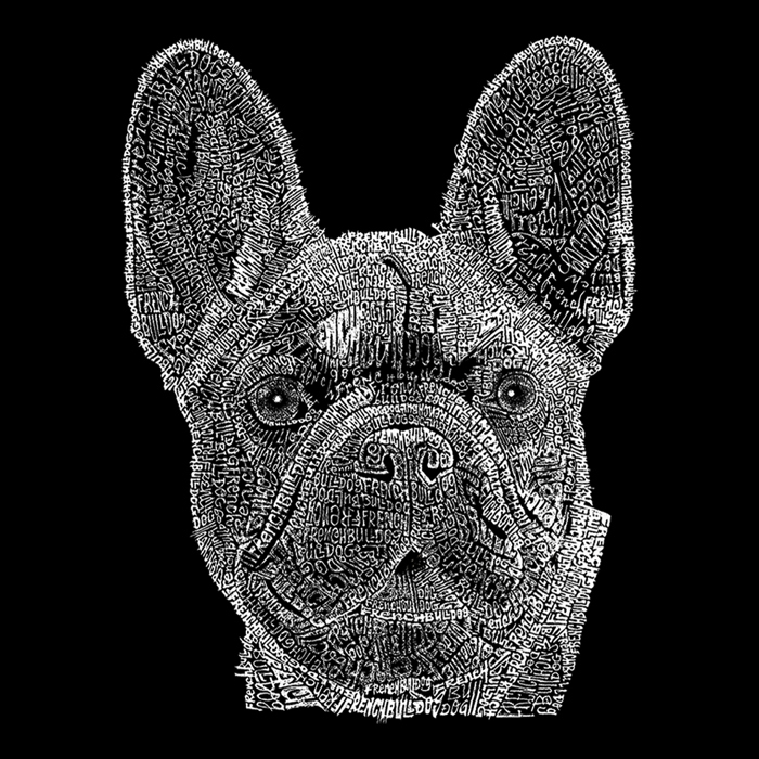 Women's Word Art T-Shirt - French Bulldog
