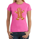 Pink XL Gingerbread - Women's Word Art T-Shirt