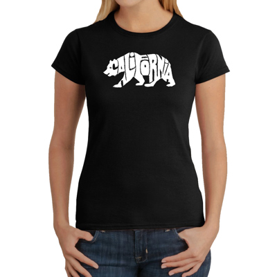 Women's Word Art T-Shirt - California Bear