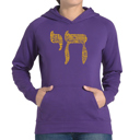 Purple Large Chai - Women's Word Art Hooded Sweatshirt