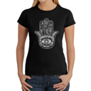  Women's Word Art T-Shirt - Hamsa