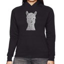  Alpaca - Women's Word Art Hooded Sweatshirt