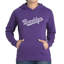 Purple XXXL Brooklyn Neighborhoods - Women's Word Art Hooded Sweatshirt