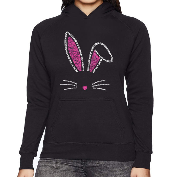 Bunny Ears - Women's Word Art Hooded Sweatshirt