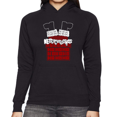 Chimney Santa - Women's Word Art Hooded Sweatshirt