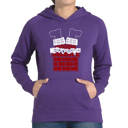 Purple XXXL Chimney Santa - Women's Word Art Hooded Sweatshirt