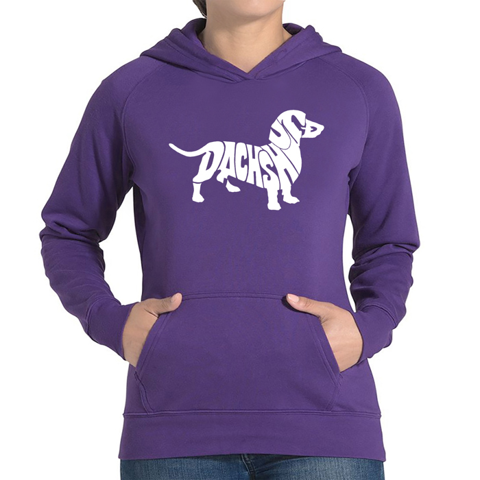 Dachshund - Women's Word Art Hooded Sweatshirt