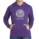 Purple XL Disco Ball - Women's Word Art Hooded Sweatshirt