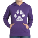 Purple XL Dog Mom - Women's Word Art Hooded Sweatshirt