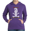 Purple Medium Christmas Elf - Women's Word Art Hooded Sweatshirt