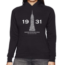 Black XXL Empire State Building - Women's Word Art Hooded Sweatshirt