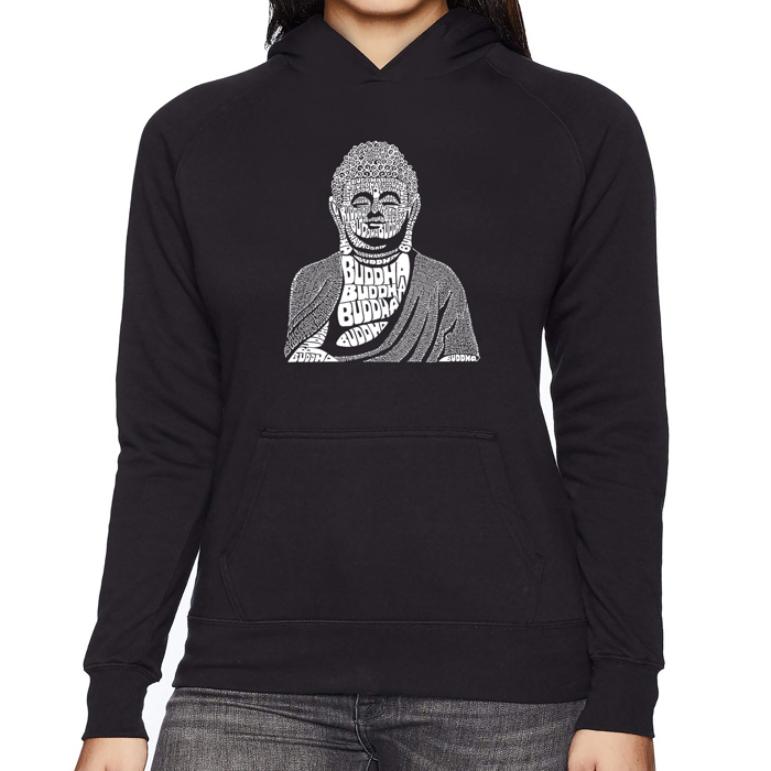 Buddha - Women's Word Art Hooded Sweatshirt