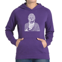 Purple XXL Buddha - Women's Word Art Hooded Sweatshirt