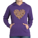 Purple XXXL Fall Vibes  - Women's Word Art Hooded Sweatshirt